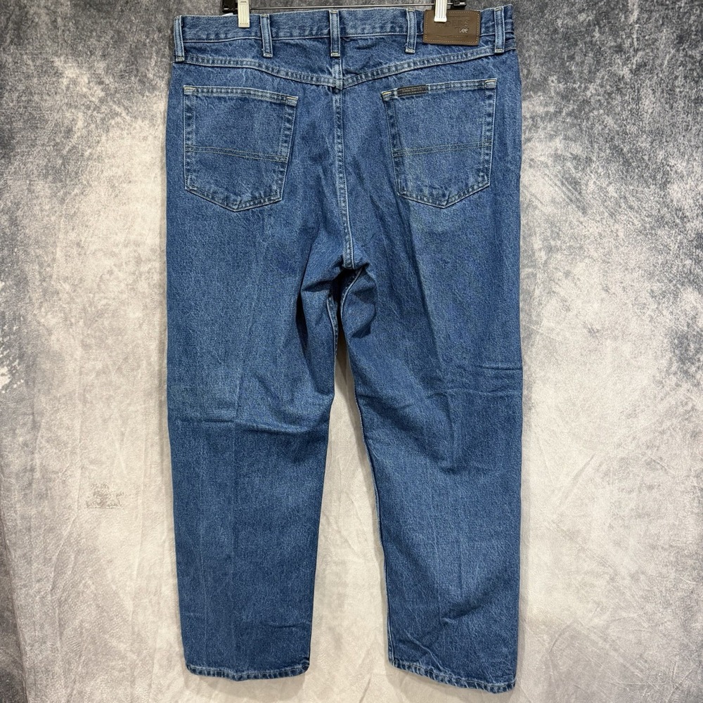 Riders by Lee Men’s Jeans 38x29 Blue Relaxed Straight Leg 100% Cotton Denim